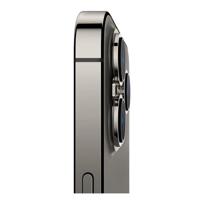 Refurbished iPhone 13 Pro Max 128 GB Graphite – front view, display off, sleek edges visible