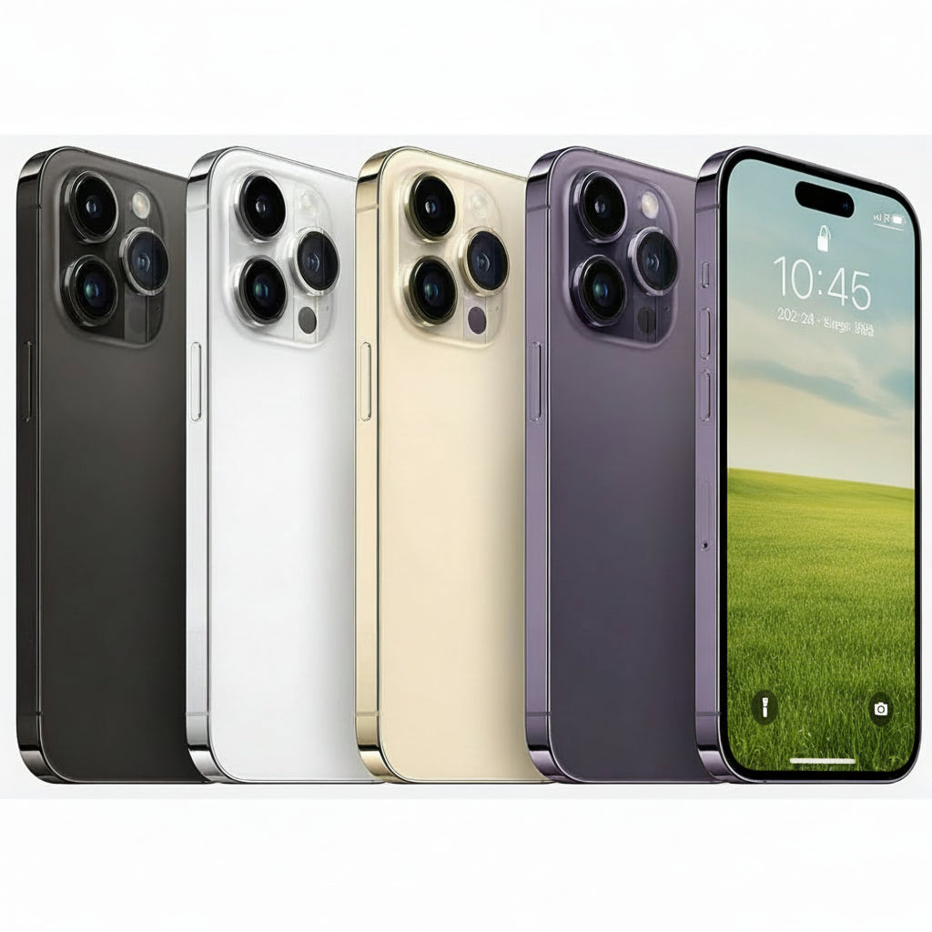 Apple iPhone 14 Pro Max - 128GB / 256GB / 512GB / 1TB - Space Black, Silver, Gold & Deep Purple With 80% battery - Pristine - Refurbished