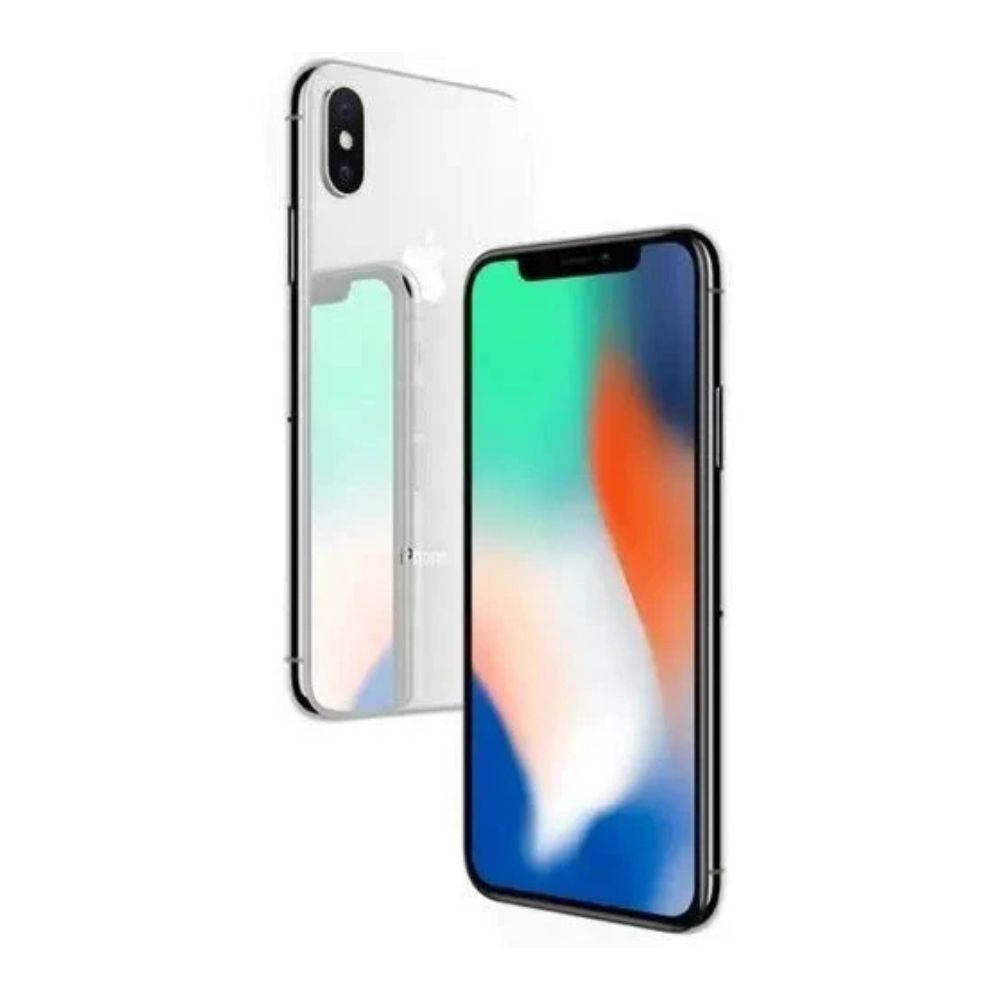 Refurbished iPhone X – rear and side visible, metal frame and clean back visible