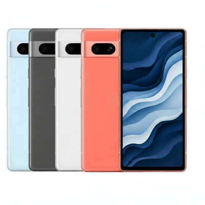 Google Pixel 7a Smartphone - 128GB - Charcoal,Snow, Sea, and Coral - Pristine - Refurbished