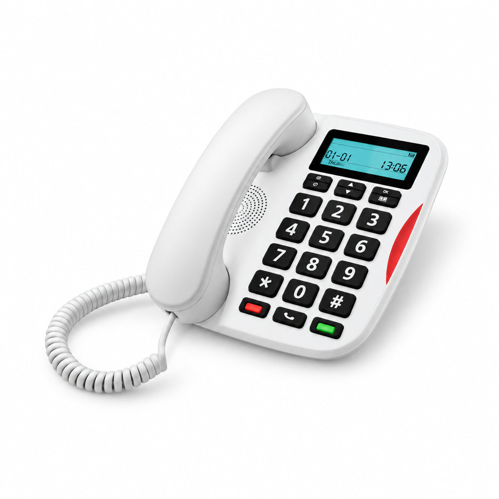 Telstra EC Desktop Phone Easy Control Corded Home Telephone - Pristine - Refurbished
