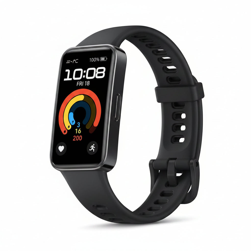 Huawei Band 9 - White, Starry Black, Pink, Yellow, Blue - Fluoroelastomer Strap - CN Version Huawei