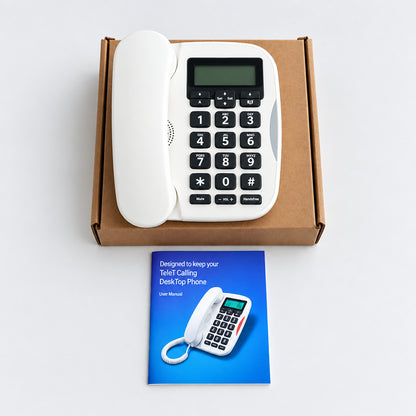 Telstra EC Desktop Phone Easy Control Corded Home Telephone - Pristine - Refurbished
