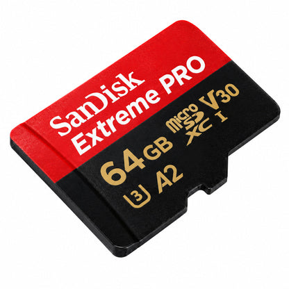 Sandisk 64GB Extreme PRO microSDXC Card + SD Adapter + RescuePRO Deluxe, UHS-I Sandisk