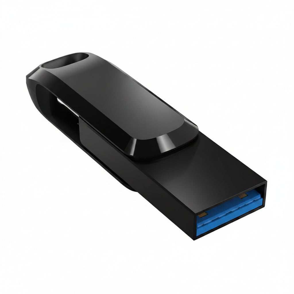 SanDisk Ultra Dual Drive Go 128GB USB Type-C & USB Type-A Flash Drive - Black Sandisk