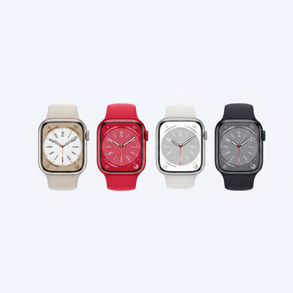 Apple Watch Series 8 GPS 41mm & 45mm – Aluminium Case - Midnight, Starlight, Silve, PRODUCT(RED) (Copy) Apple