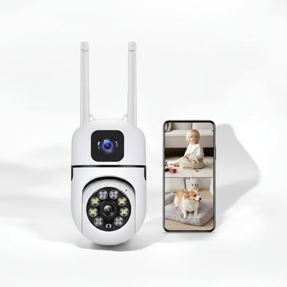 V380 Dual Antenna 2MP/4MP HD Wireless Security Camera - Dual Lens - Pristine - Refurbished V380