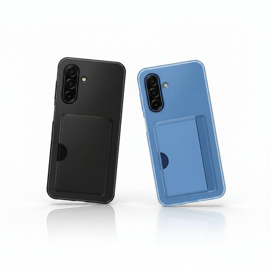 Samsung Galaxy A17 / A17 5G - Black, Blue - Card Slot Protective Case Generic