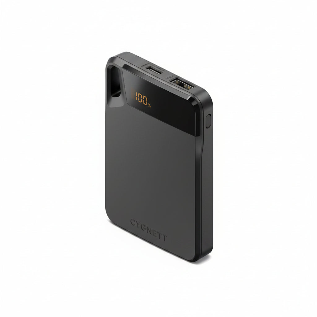 Cygnett Boost 5K Power Bank Black - 5,000mAh Portable Charger - Black - Excellent - Refurbished Cygnett