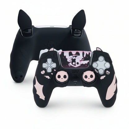 Clear Crystal Protective Anti-Scratch Transparent Skin & Cable Wire Case for PS5 Controller