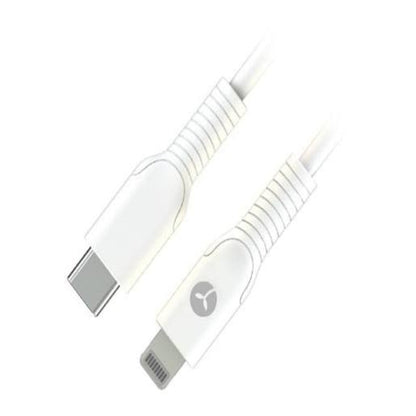 Telstra TA011 USB-C to Lightning Cable 1M White - Fast Charging & Data Sync Telstra