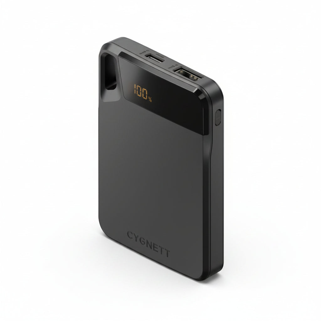 Cygnett Boost 5K Power Bank Black - 5,000mAh Portable Charger - Black - Excellent - Refurbished Cygnett