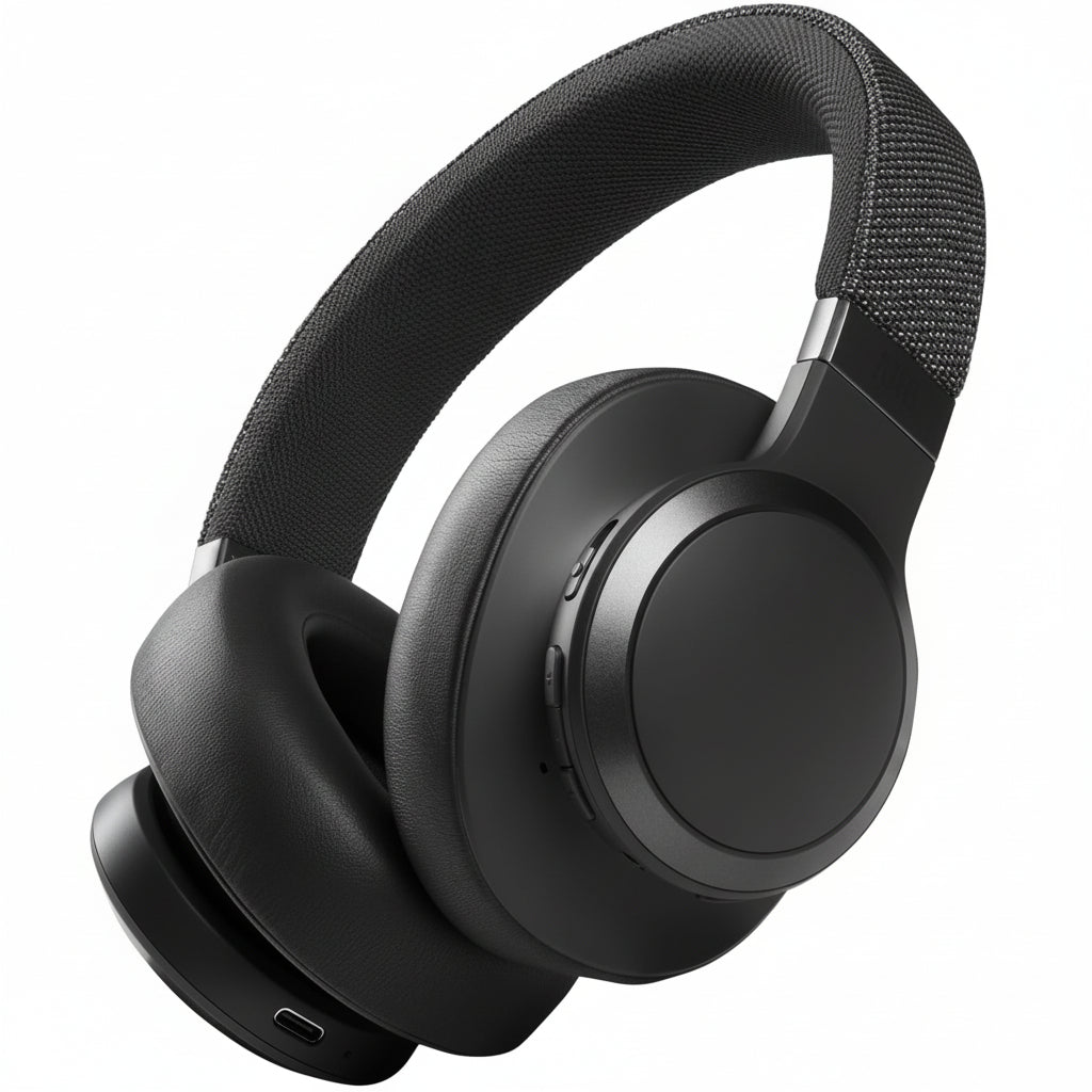 JBL Live 770NC Bluetooth Noise Cancelling Headphones - Black - Pristine - Refurbished Tristar Online