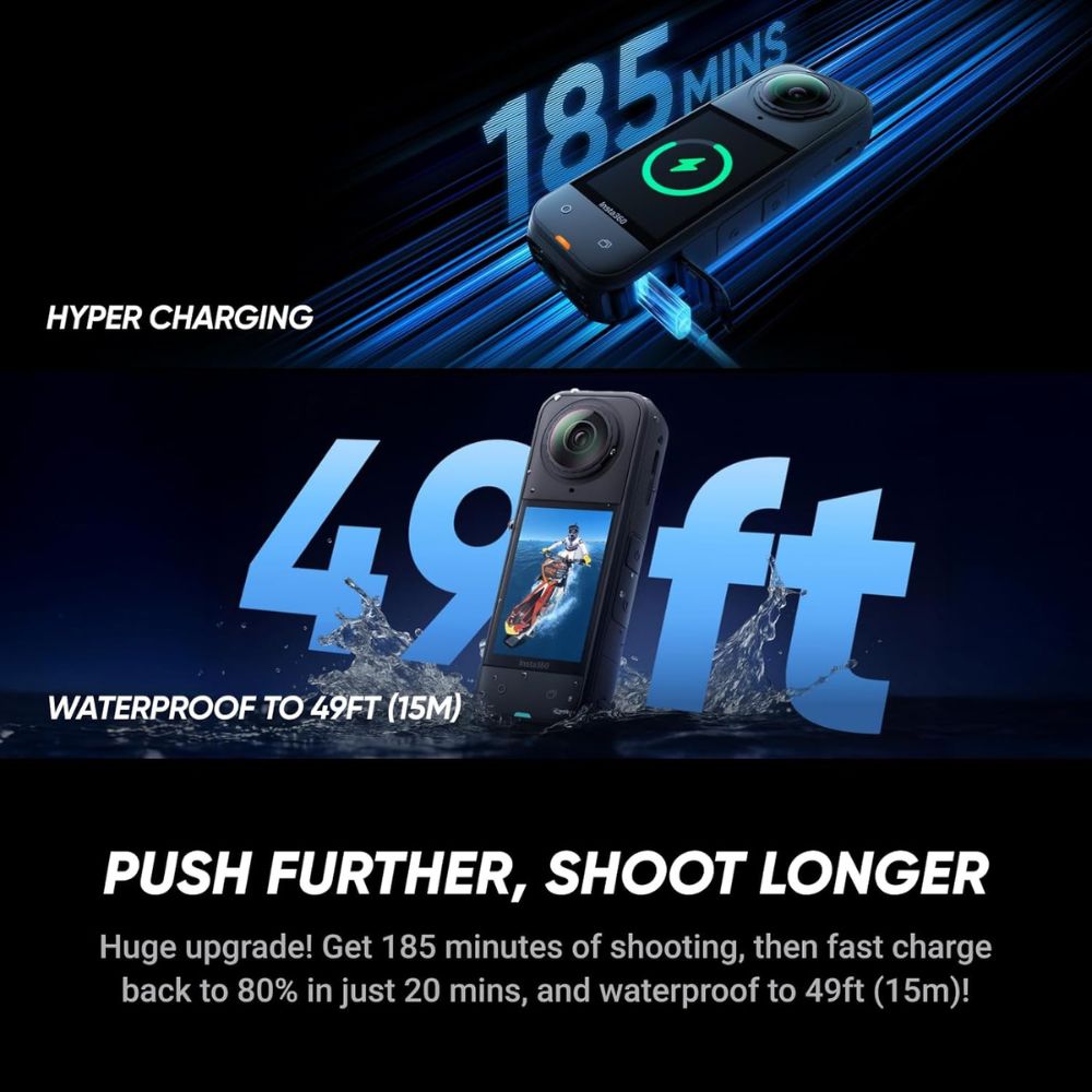 Insta360 X5 8K 360 Action Camera Essentials Bundle Insta360