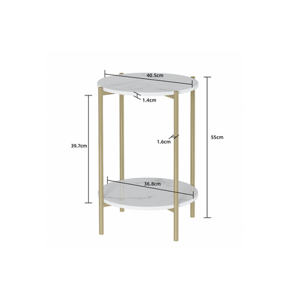 Interior Ave - Alba Gold Side Table