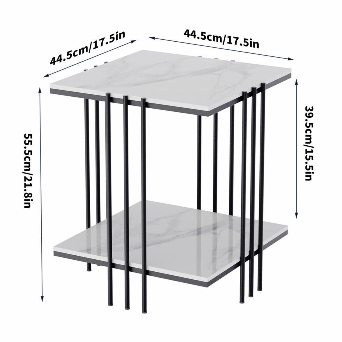 Interior Ave - Milano Black Square Side Table