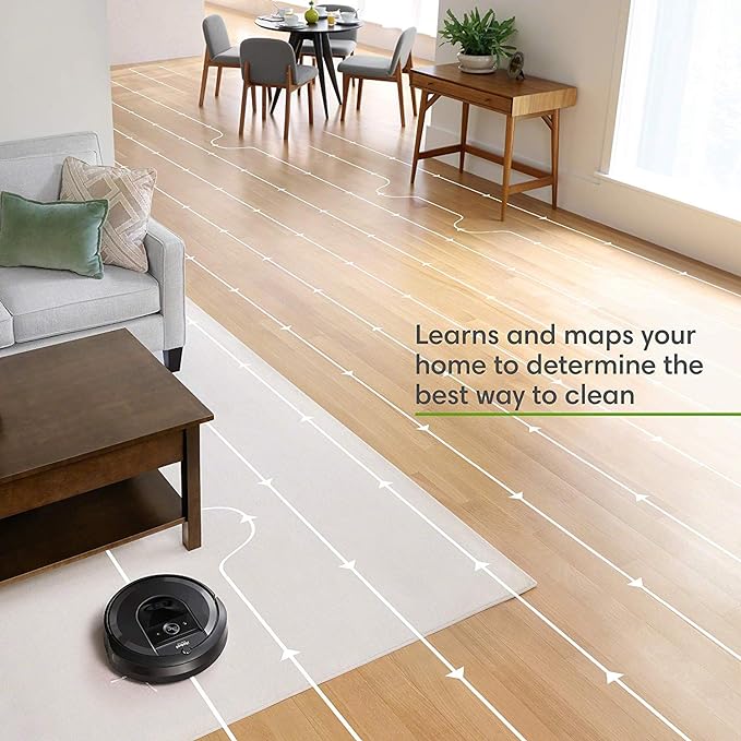 iRobot Roomba i7 (7150) Robot Vacuum Cleaner with Smart Mapping - Black iRobot