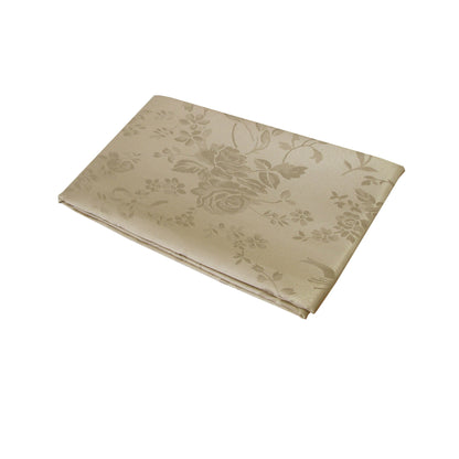 Jacquard Table Cloth Roses Latte 135 x 180cm Rectangle Tristar Online