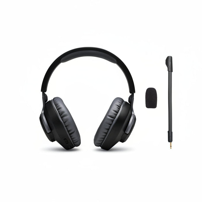 JBL Free WFH Wired Over-Ear Headset Black - Noise-Cancelling Mic Headphones JBL