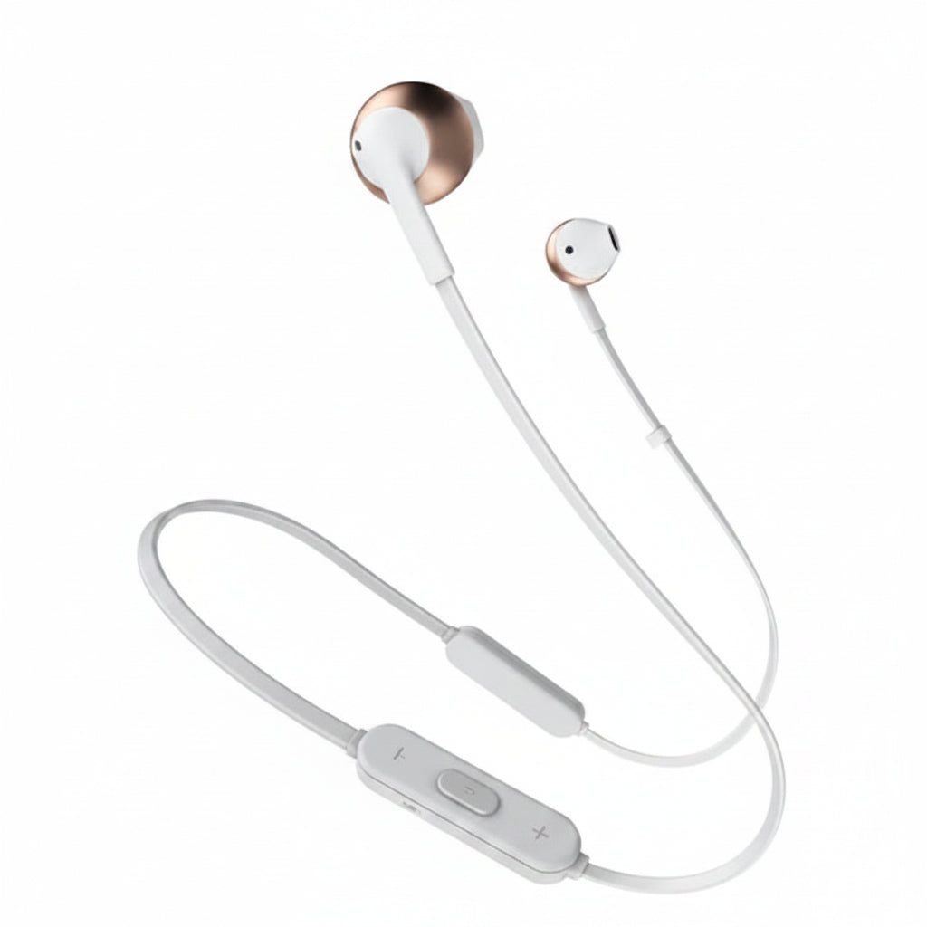 JBL Tune 205 Wired Earphones - Black, Gold, Rose Gold, Silver - Gold