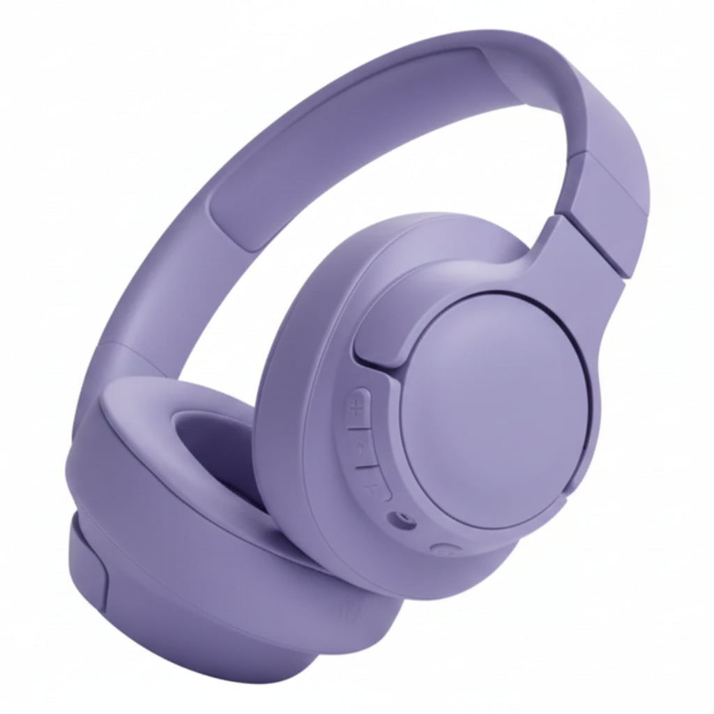 JBL Tune 720BT Bluetooth Headphones Wireless Over-Ear Headphones with JBL Pure Bass Sound - Black, Blue, Purple, White - Excellent - Refurbished JBL