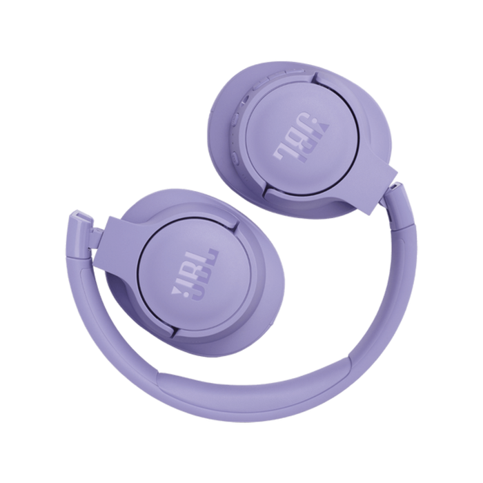 JBL Tune 770NC Noise-Canceling Wireless Over-Ear Headphones with Pure Bass Sound - Purple / White