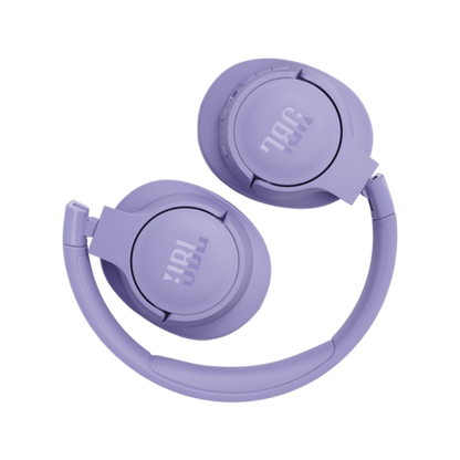 JBL Tune 770NC Noise-Canceling Wireless Over-Ear Headphones with Pure Bass Sound - Purple / White