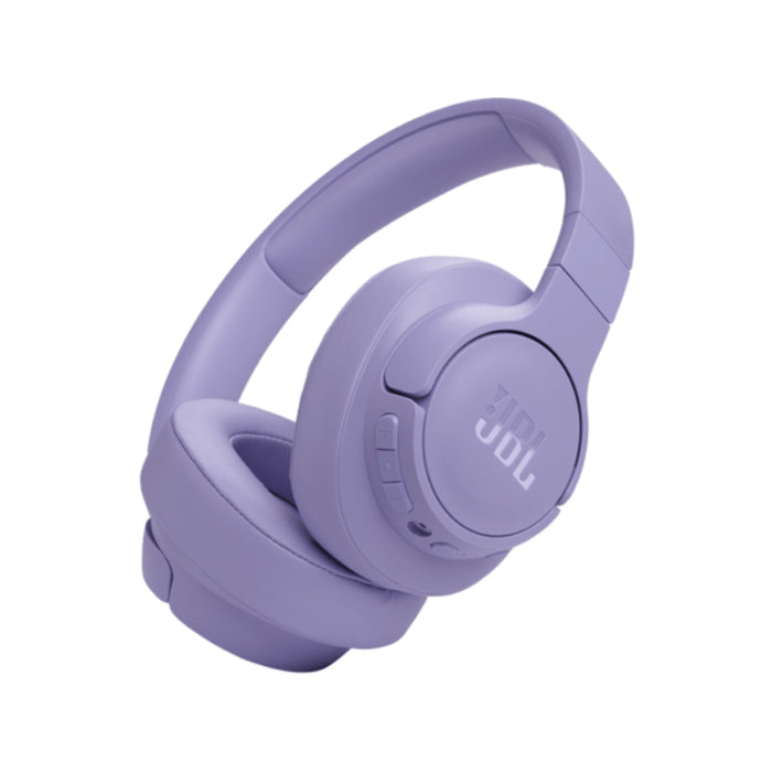 JBL Tune 770NC Noise-Canceling Wireless Over-Ear Headphones with Pure Bass Sound - Purple / White - purple
