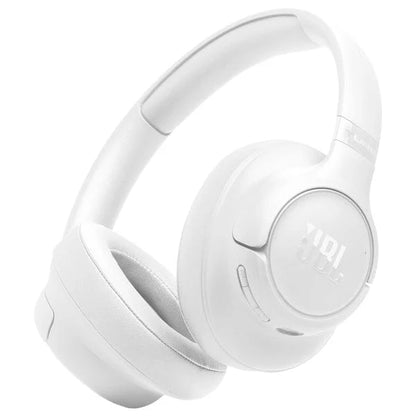 JBL Tune 730BT Wireless Bluetooth Headphones with Active Noise Cancelling Pure Bass Sound - Black, Blue, Beige, White. - White