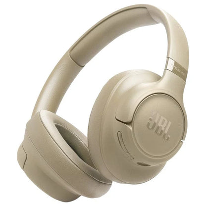 JBL Tune 730BT Wireless Bluetooth Headphones with Active Noise Cancelling Pure Bass Sound - Black, Blue, Beige, White. - Beige