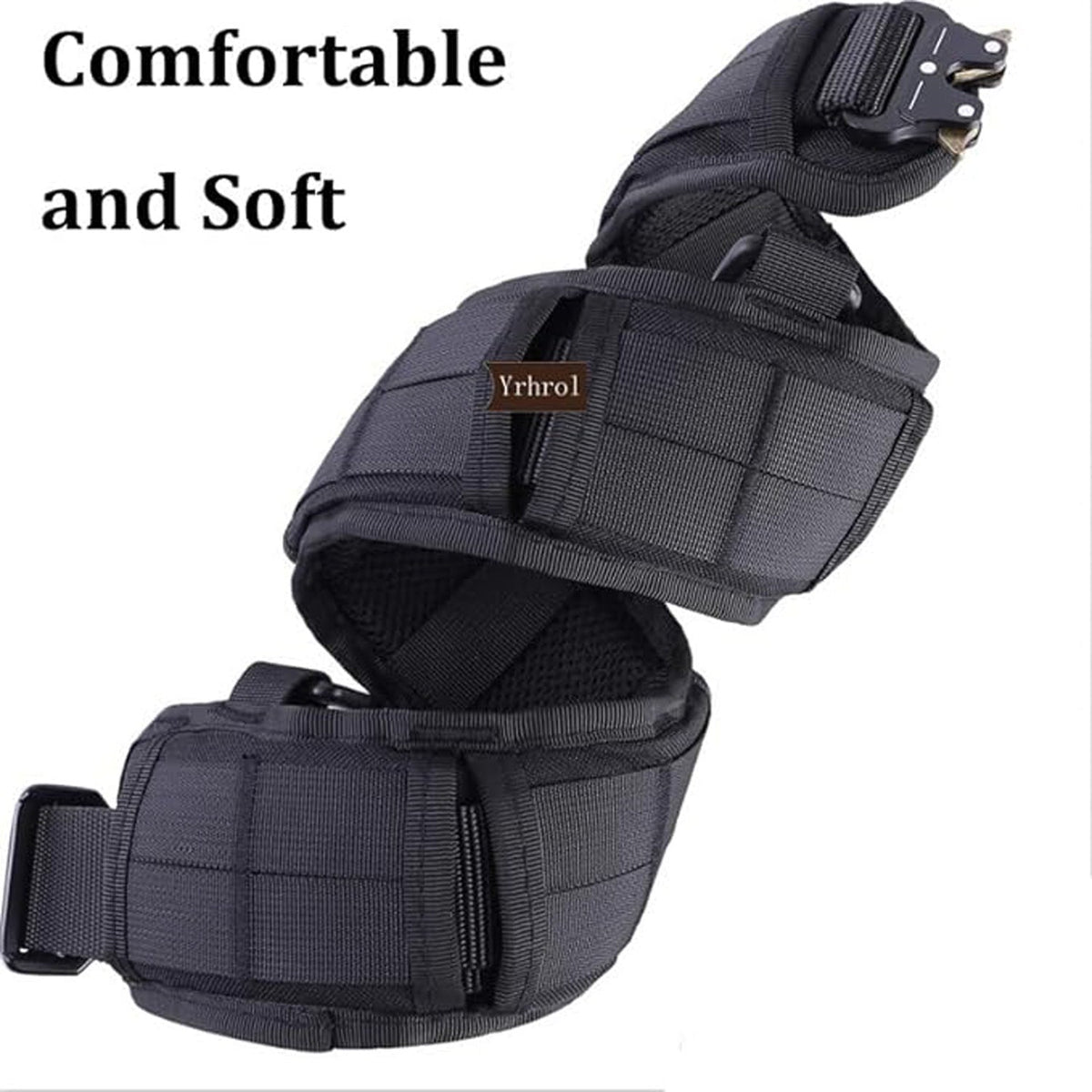 Khaki Adjustable Tactical Battle Belt Set - Padded MOLLE Outer & Nylon Inner Belt Tristar Online