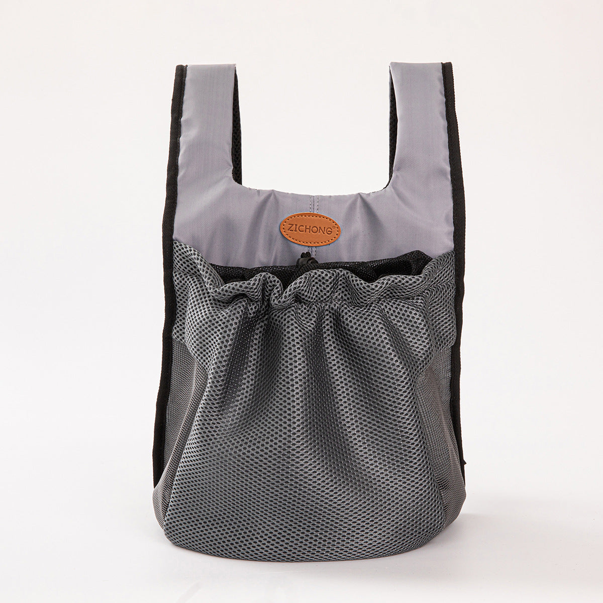 L Grey Hands-Free Pet Carrier Backpack for Small Dogs & Cats - Breathable Chest Pack for Outdoor Travel & Hiking Tristar Online