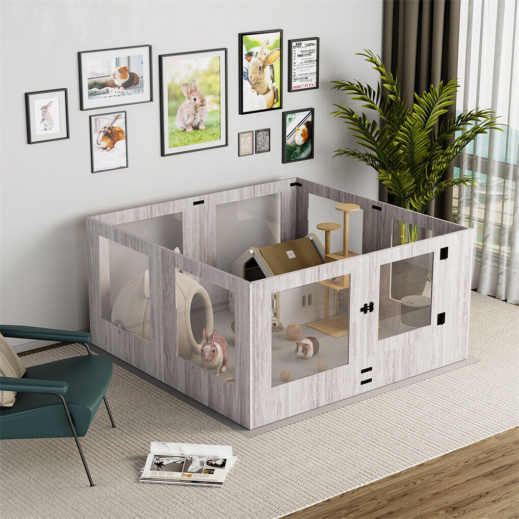 Large Dog Indoor Whelping Box, Tempered Glass & MDF Tristar Online
