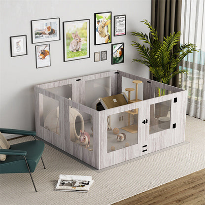 Large Dog Indoor Whelping Box, Tempered Glass & MDF Tristar Online