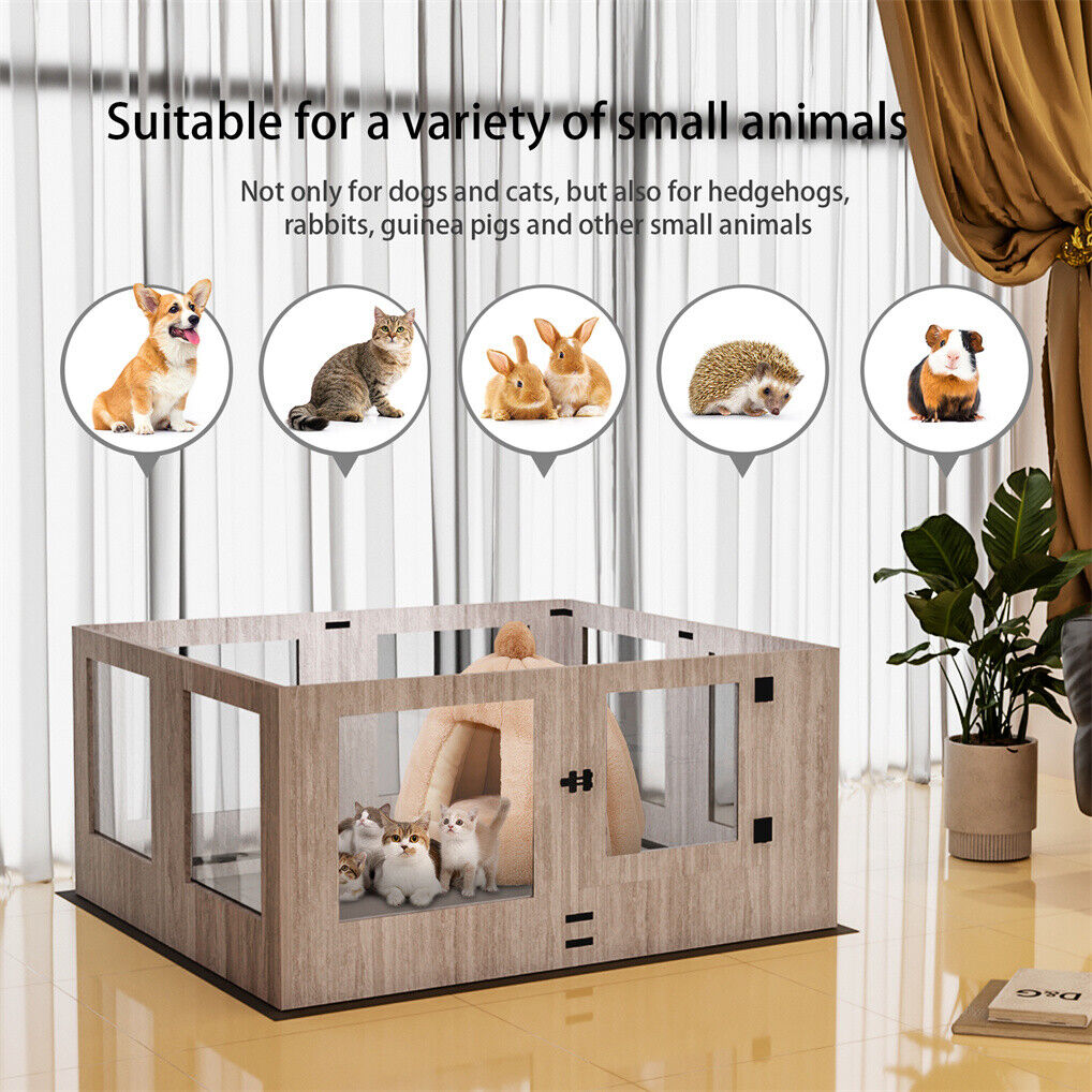 Large Dog Indoor Whelping Box, Tempered Glass & MDF Tristar Online