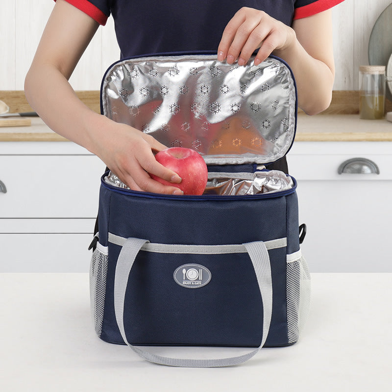 Large Insulated Cooler Bag Thermal Lunch Tote 16L Capacity with Adjustable Shoulder Strap for Picnics Camping & Work Navy Blue Tristar Online