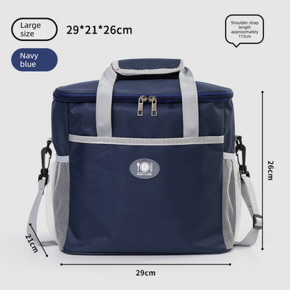 Large Insulated Cooler Bag Thermal Lunch Tote 16L Capacity with Adjustable Shoulder Strap for Picnics Camping & Work Navy Blue Tristar Online