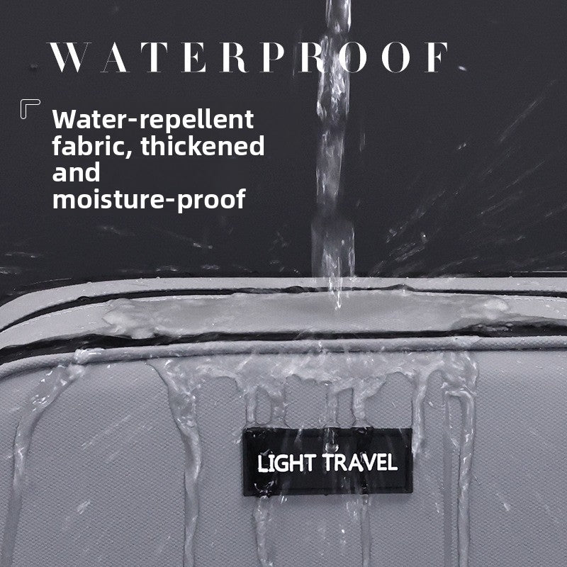 Large Waterproof Men's Toiletry Bag 3-Layer Travel Dopp Kit with Wet Dry Separation Portable Shower Organiser for Gym Business & Holiday Grey Tristar Online