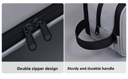 Large Waterproof Men's Toiletry Bag 3-Layer Travel Dopp Kit with Wet Dry Separation Portable Shower Organiser for Gym Business & Holiday Grey Tristar Online