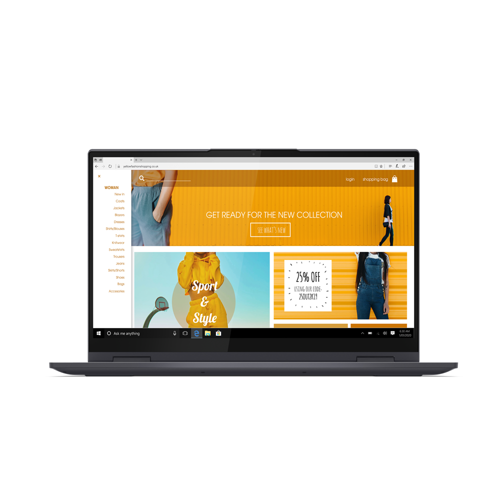 Lenovo Yoga 7 15.6" FHD Touch Screen Laptop 11th gen Intel Core i5-1135G7, 8GB RAM 512GB SSD, Windows 11 Home - Slate Grey