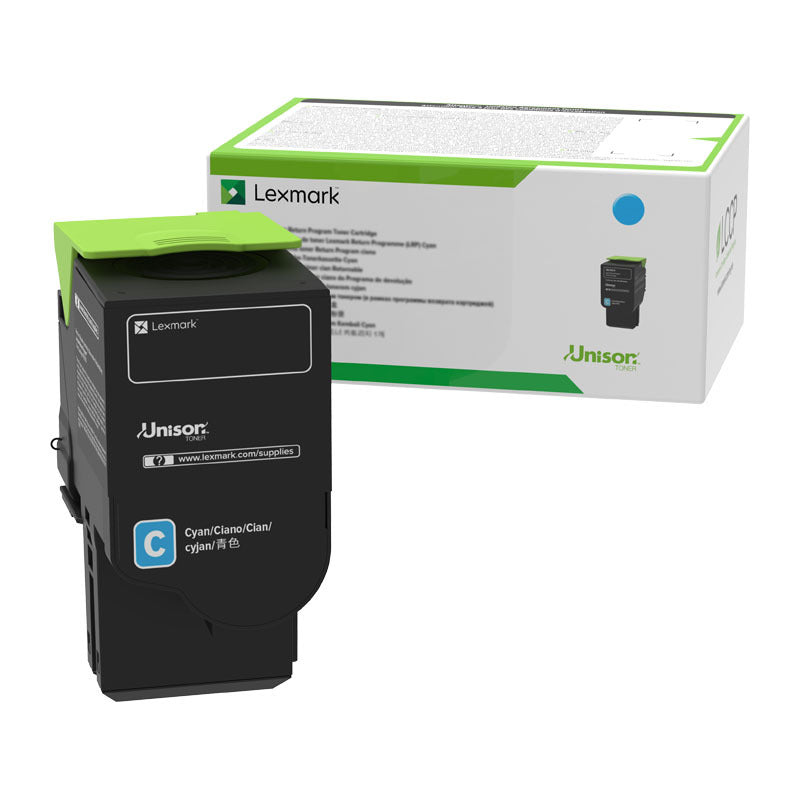 Lexm 78C6XCE XHY Cyan Toner Lexmark