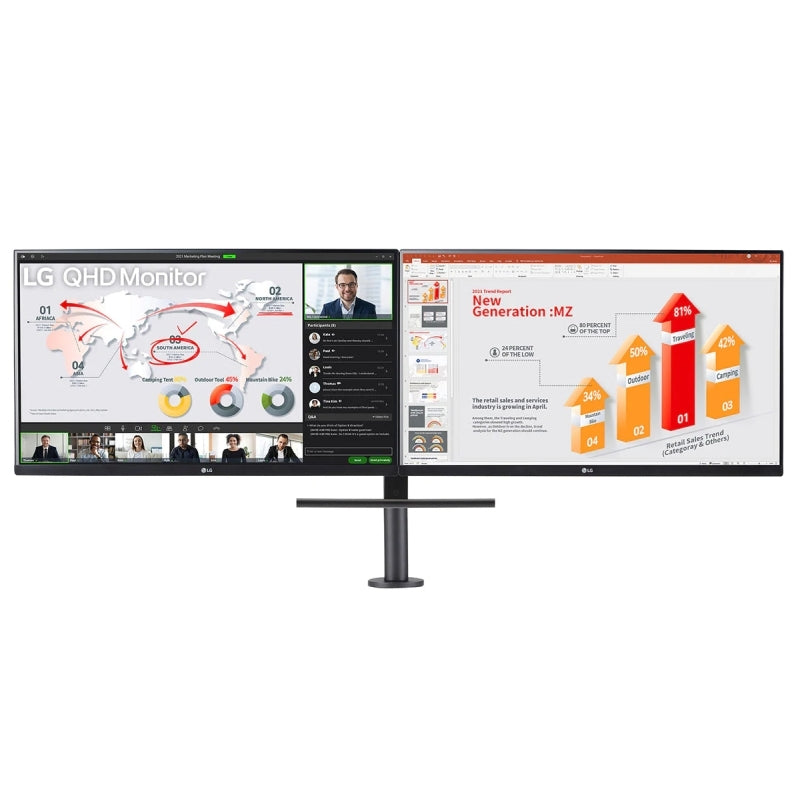 LG 27'' QHD Dual Monitor LG