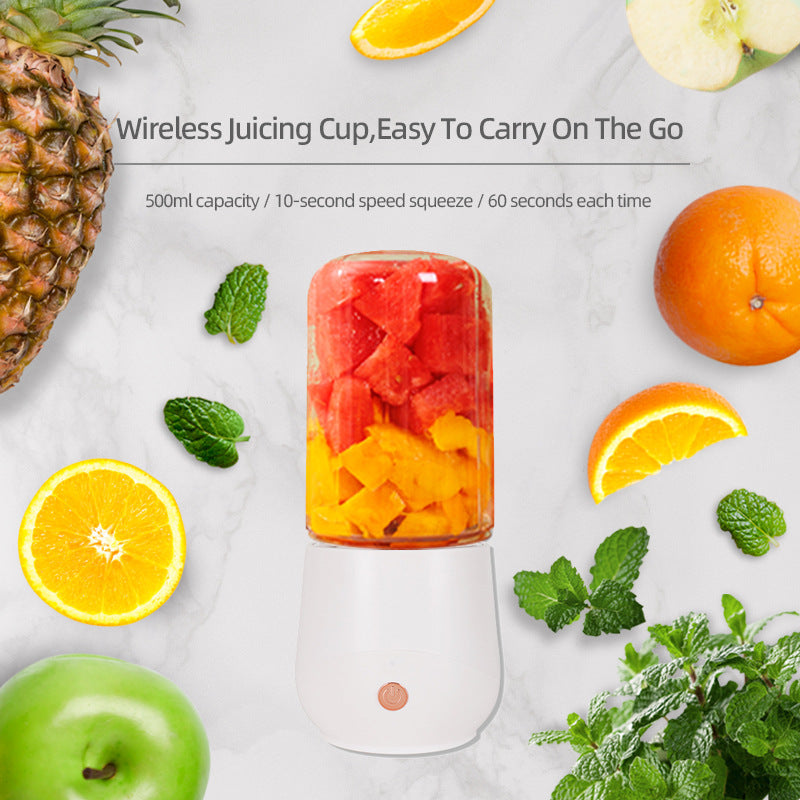 Light Green Compact Portable Blender - USB Rechargeable Mini Juicer Cup with 4 Blades Tristar Online