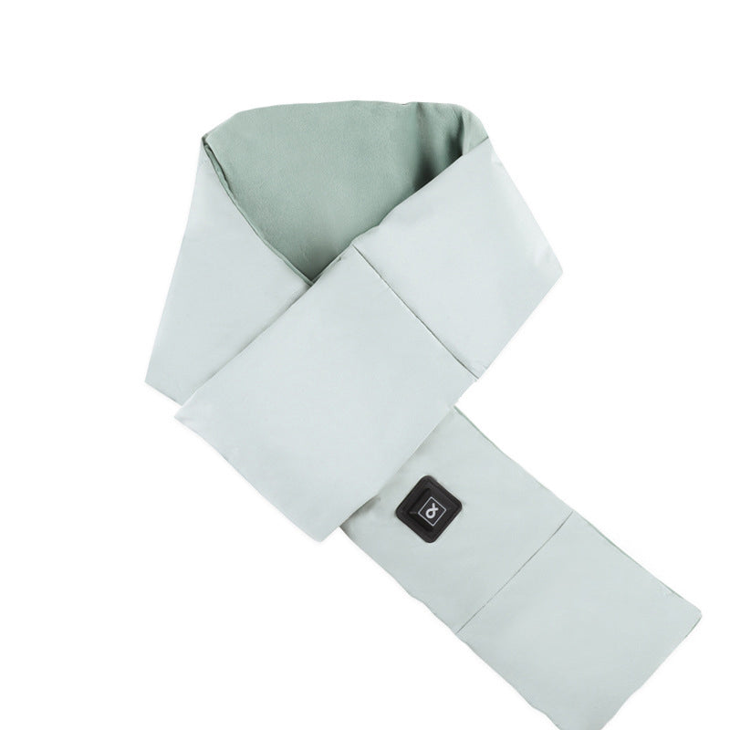Light Green USB Electric Heated Scarf - Portable Puffer Neck Warmer with 3-Level Heat Control for Winter Tristar Online