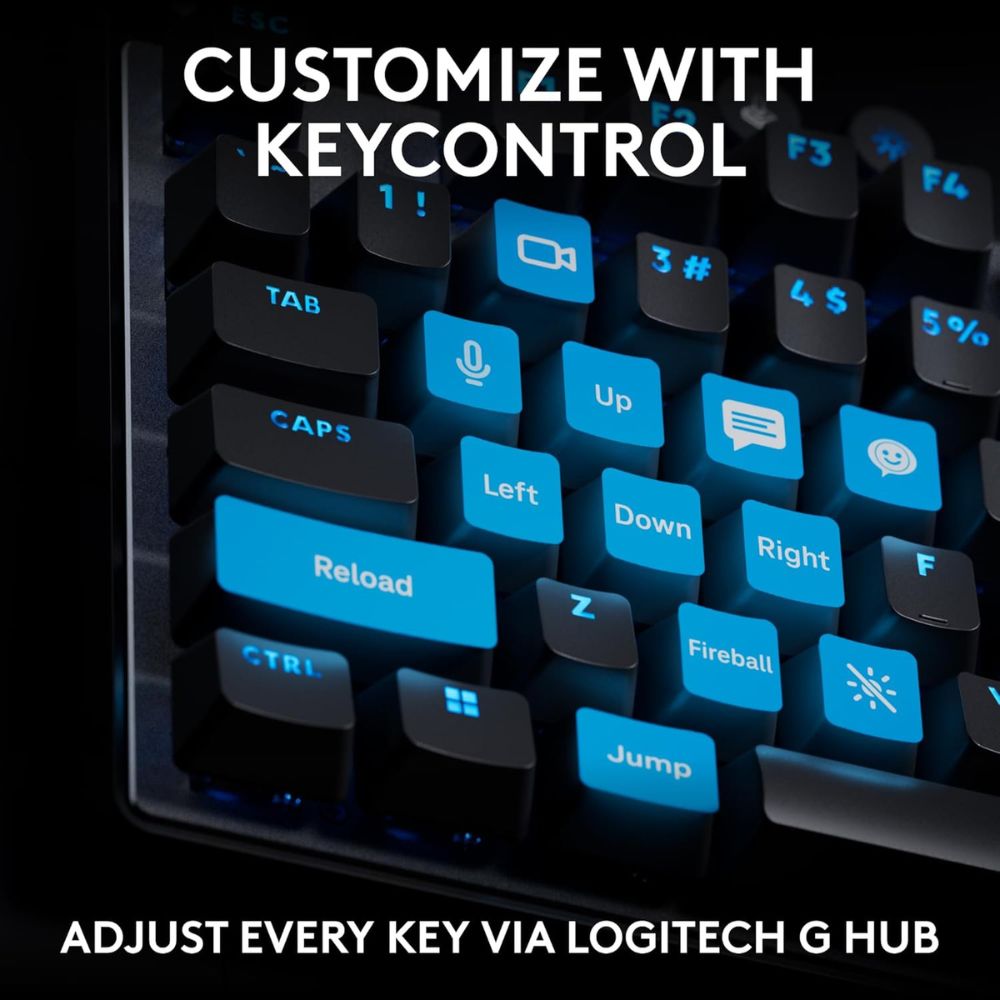 Logitech G PRO X (TKL Rapid) Wired Gaming Keyboard Black