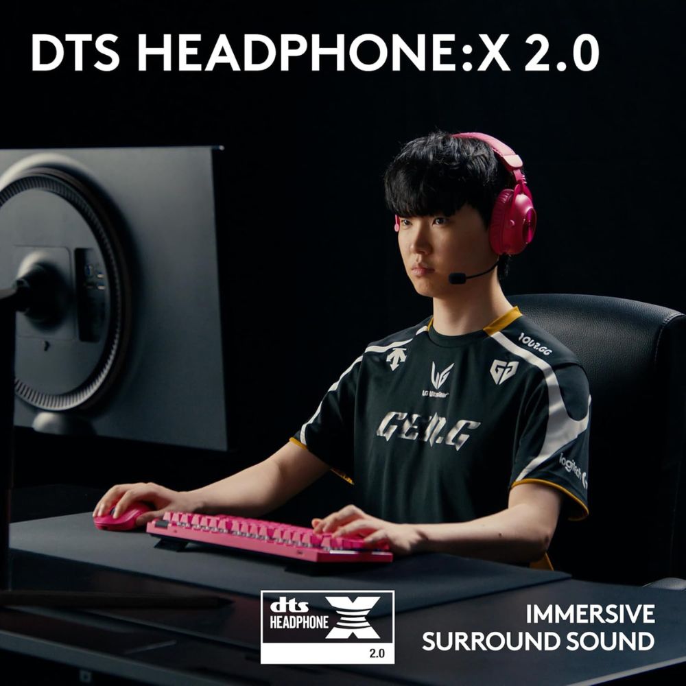 Logitech PRO X 2 Wireless Lightspeed Gaming Headset, Rose