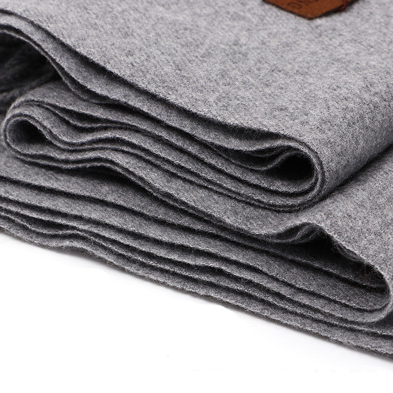 Luxury Cashmere Blend Scarf, Large 200x70cm Fringed Scarf (White) Tristar Online
