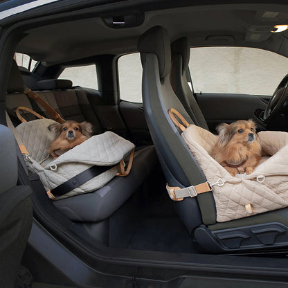 Luxury Quilted 2-in-1 Pet Travel Carrier & Car Booster Seat for Small Dogs(Black) Tristar Online