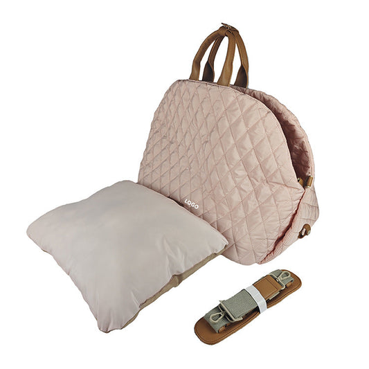 Luxury Quilted 2-in-1 Pet Travel Carrier & Car Booster Seat for Small Dogs(Pink) Tristar Online
