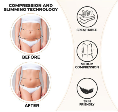 M Skin Color Women's Seamless Body-Shaping Onesie with Zipper - Abdomen Slimming and Hip Lifting Tristar Online